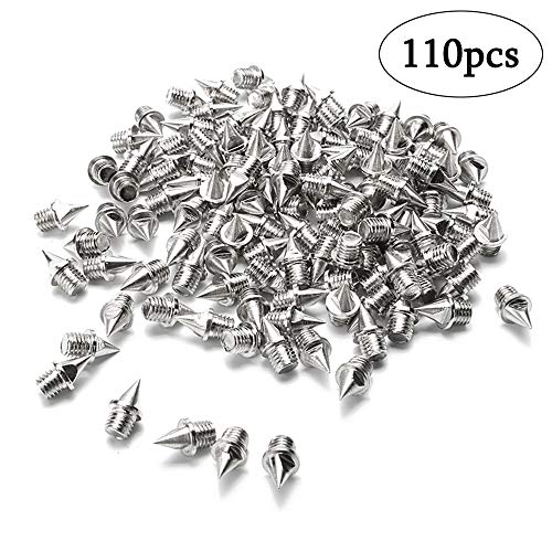 image for Augsun 110 Pieces 1/4 Inch Stainless Steel Track and Cross Country Spi