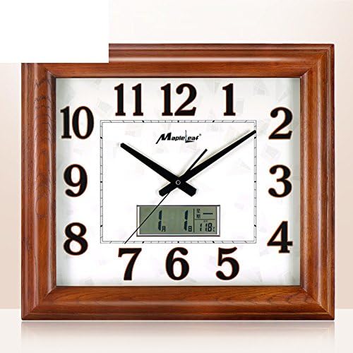 Living Room Mute Chinese Clock/Simple Clock Clock/Bedroom Wall Charts Perpetual Calendar Wall Clock-B