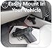 1 Pack | Gun Magnet Mount | Rubber Coated Magnetic Car & Truck Steering Wheel Holster | 43 lb Rated | Firearm Accessory | Concealed Magazine, Pistol, Shotgun, Rifle Holder w/Adhesive & Anchors