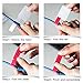 Self-Adhesive Cable Labels Tags Cable Label Stickers A4 Sheets Size Waterproof and Flexible Works with Laser Printer - 6 Assorted Colors 12 Sheets 360 Labels