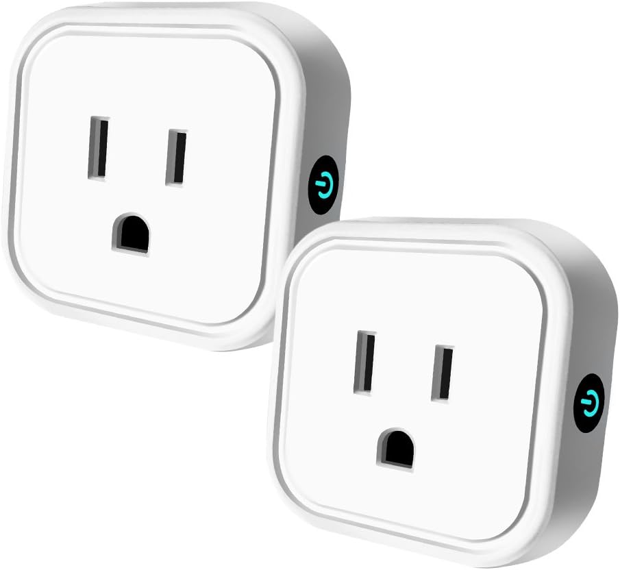 Wifi Smart Plug Mini Outlet Compatible with Alexa & Google Home, HEYGO Wireless Timer Socket, Remote Control By Smart Phone from Anywhere (2 Pack)