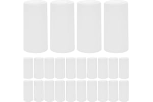 Tofficu 100pcs White Wine Bottle Shrink Wrap Caps Disposable Wine Bottle Sealer Diameter 30mm Height 60mm