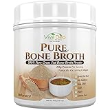 Grass Fed Bone Broth Protein Powder | Antibiotic &amp; Hormone Free | Tasteless Keto Diet Paleo Protein Powder w/Naturally Occurring Collagen Glucosamine &amp; 19 Amino Acids – 20 Grams Protein (Unflavored)