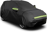 Favoto SUV Car Cover 188-198 in Waterproof 5 Layer with Right Zip - Black