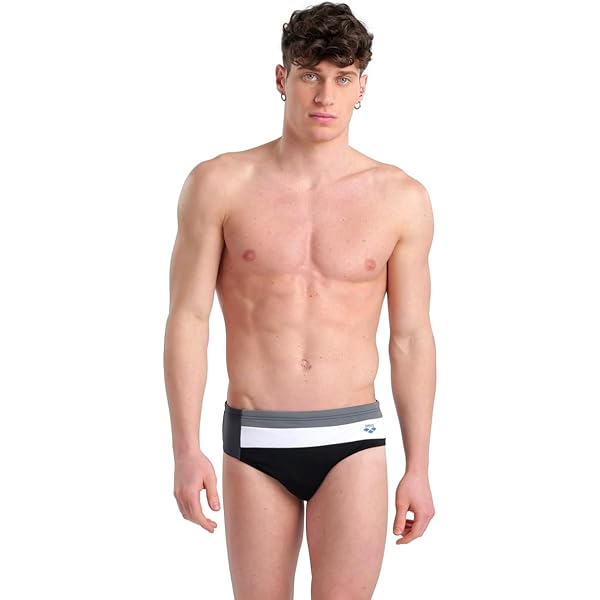 arena USA Men's Swim Brief Navy / 競パン 紺 ARENA Men's Standard Icons Solid Swim Briefs 36 Navy Blue