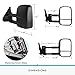 YITAMOTOR Towing Mirrors Compatible for Chevy GMC, Power Heated Manual Telescoping Folding Tow Mirrors, for 1999-2002 Chevy Silverado GMC Sierra 1500 2500 3500, 2000 Chevy Tahoe GMC Yukon