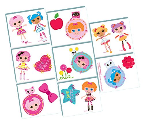 Adorable Lalaloopsy Temporary Tattoo Birthday Party Favours (16 Pack), Multi Color, 2