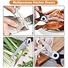 Heavy-Duty-Kitchen-Scissors-Sharp-Kitchen-Scissors-Multipurpose-Utility-Stainless-Steel-Scissor-Kitchen-Shears-for-Chicken-Poultry-Fish-Meat-Vegetables-Herbs-BBQ-Bones-Flowers-Nuts Anecity Heavy Duty Kitchen Scissors, Sharp Kitchen Scissors Multipurpose Utility Stainless Steel Scissor, Kitchen Shears…