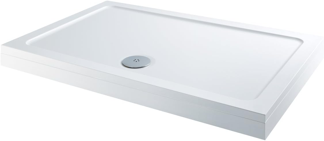 Elements Slimline Rectangular Shower Tray with Riser Kit 1300 x 900 ...