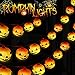 Growsland Halloween String Lights 10 LED 10ft Talking Pumpkin String Light for Halloween Decorations Battery Operated Indoor & Outdoor Party Holiday Decor Lights