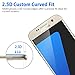 ICHECKEY 2-Pack Samsung Galaxy S7 Screen Protector, 2.5D Full Coverage Tempered Glass Screen Protector Cover for Samsung Galaxy S7-Gold