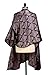 Divine Damask Purple and Black Salon Hair Cutting Styling Cape Oversized 55 X 58