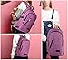Yorepek College Backpack, Laptop Bag with Headphone Port and USB Charger Ports, Slim Anti Theft Travel Bag for School Students, Fits up to 17 Inch Laptop / Computer, Purple