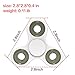 Moopai The Anti-Anxiety Fidget Spinner Helps Focusing Fidget Toys Premium Quality EDC Focus Toy for Kids & Adults Best Stress Reducer Relieves ADHD Anxiety and Boredom (White)