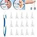 earwax remover tool,lighted earwax remover,Ear Wax Cleaner Removal Easy Smart Ear-pick Swab Earwax Remover Spiral Soft Safe Earpick With 16 Tips Ear Care Kits Use Simple