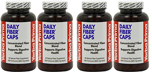 Yerba Prima Daily Fiber, 180 Capsules (pack of 4) Yerba Prima Daily Fiber, 180 Capsules (pack of 4)