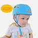 Baby Adjustable Helmet, Kid Soft Cushion Harnesses Cap, Toddler Infant Hat When Learning to Crawl Walk Play (Blue)