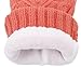 Simplicity Womens 3 Fingers Touchscreen Cable Knit Winter Gloves