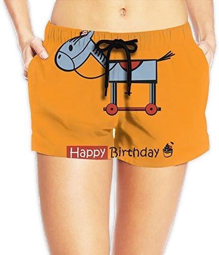 Trojan Birthday 2017 Hot Womens Beach Shorts Swim Trunks Cute