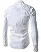Beninos Men's Casual Long Sleeve Plaid Slim Fit Dress Shirts (5039 White,L)