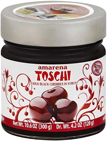 Amarena Toschi Wild Black Cherries in Syrup 10.6 oz