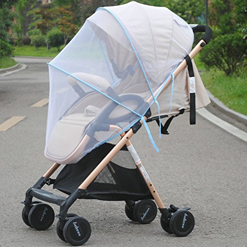Baby Mosquito Net for Strollers,Cradles,Car Seats,Carriers, Full Cover Universal Insect Mesh Netting Shield Canopy Fits Most Cribs,Bassinets,Playpens by Shellvcase - Thumbnail 5