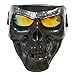 Vhccirt Motorcycle Helmet Mask Spooky Decor Skull Paintball Airsoft Grim Halloween