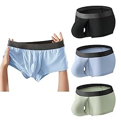 Cerahome Men's Boxers Briefs Fly Pouch Front Open