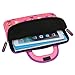 8.9-10.1 inch Kid Tablet Sleeve, Evecase Cute Fairy Tale Princess Themed Neoprene Carrying Sleeve Case Bag for 8.9-10.1 inch Kid Tablets (Pink & Purple Trim, with Dual Handle and Accessory Pocket)