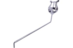 TUOREN Alto Tenor Saxophone Marching Lyre 4mm Round Socket Plating Music Sheet Clip Holder, T0945