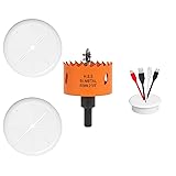 VIKITON 2-3/8 Inch Hole Saw with 2 PCS TV Hide