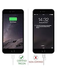 SHARLLEN MFi - Cable cargador para iPhone (3 unidades, 3.0 ft), cable de carga USB rápido para iPhone XS Max XR X 8 8 Plus 7 7 Plus 6 6 Plus 6S 6S Plus más (blanco)