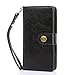 LG V20 Case, TabPow 10 Card Slot - [ID Slot][Button] Wallet Folio PU Leather Case Cover with Detachable Magnetic Hard Case for LG V20 - Black
