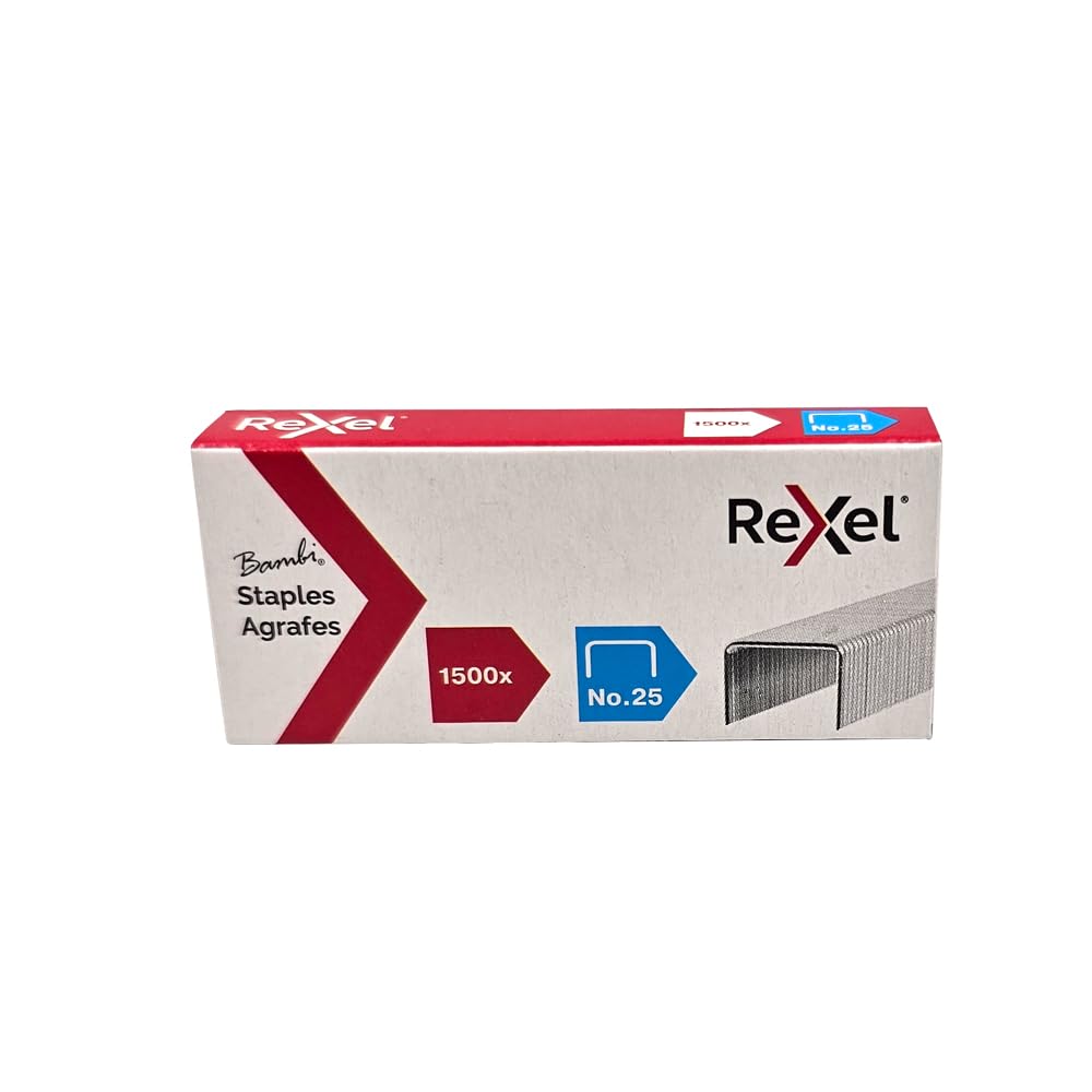 Rexel No. 25 Staples (Pack of 1500) 05020