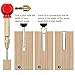 Countersink Drill Bit+Center Punch, Baban Countersink Drill Bit Set 6 Pcs 1/4'' Hex Shank HSS 5 Flute Countersink 90 Degree Center Punch Tool Sets For Wood Quick Change Bit 6mm-19mm