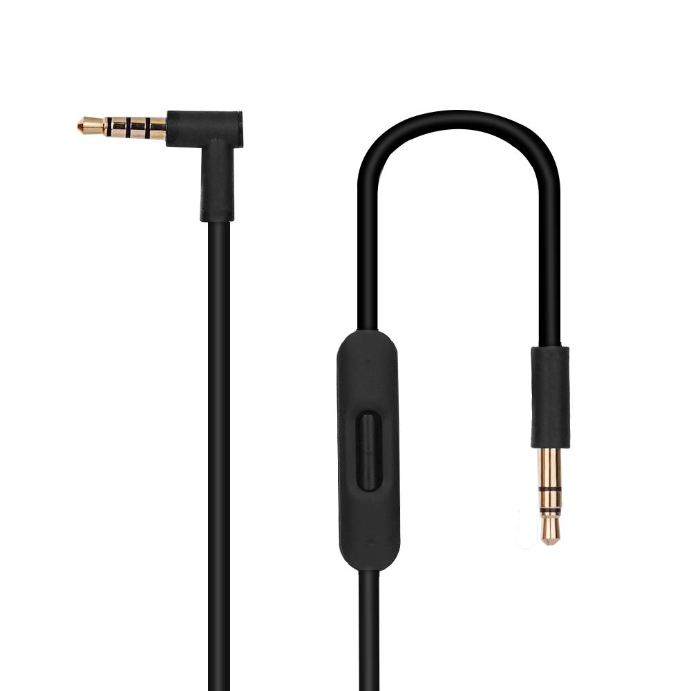 Yizhet Replacement Aux Cable Compatible with Beats Solo 2 Solo 3 HD Studio 2 3 Pro Detox Headphones, 3.5mm to 3.5mm Jack Audio Cable with Microphone & Volume Control, 4.9ft / 1.5m