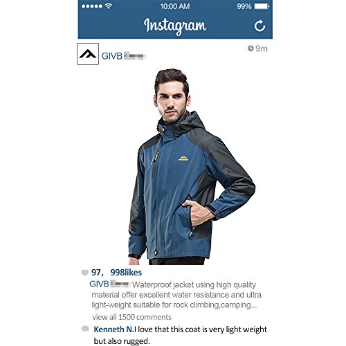 image for MICKYMIN Waterproof Jacket Mens Raincoats-GIVBRO New Design Outdoor Ho