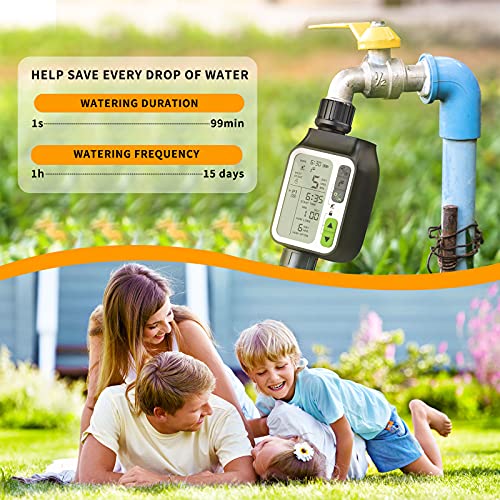 Kazeila Sprinkler Timer, Water Timer with 3 Separate Watering Programs