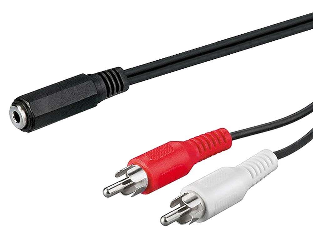 PremiumCord Cable socket 3.5 mm - 2 x RCA F/m 1.5 m