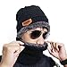 Winter Beanie Hat Scarf Set Warm Knit Hat , Outdoors Ski Thick Knit Skull Cap Scarf Set for Men and Wowen