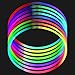 Fun Central I39 50pcs, 22 Inches Premium Glow Necklaces, Glow In The Dark Necklaces, Glow Necklaces Bulk - Assorted Tricolor Mix