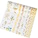 R Molshine Floral Washi Masking Tape Set of 10, Spring Flower Decorative Sticky Paper Tapes for DIY Craft, Gift Wrapping, Bullet Journal, Planner, Scrapbooking (D)