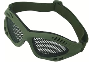 Wokyo Cs Safety Mesh Goggles High Density Metal Mesh Pattern Goggle Safety Glasses for Outdoor Games Sports Cycling