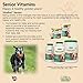 NaturVet –VitaPet Senior Daily Vitamins for Senior Dogs – Plus Glucosamine – Full Spectrum of Vitamins & Minerals – Enhanced with Glucosamine for Added Joint Support – 365 Time Release Tablets