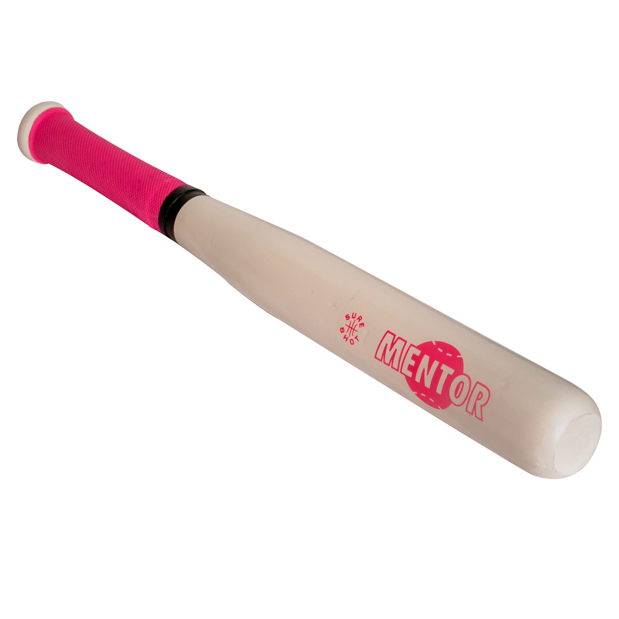 Sure Shot Mentor Rounders Bat | Official Size Wooden Bat with Comfortable Grip & Anti-Slip Design | Approved by Rounders England