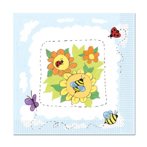 Garden Beverage Napkins (2-Ply)    (16/Pkg)