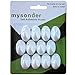 Self Adhesive Hooks From mysonder - Set Of 12 Hooks - Easy To Install And Remove - Strong & Durable Plastic Material -