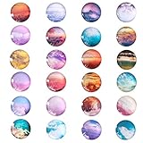 24 Pieces Beautiful Glass Fridge Magnets, Pretty