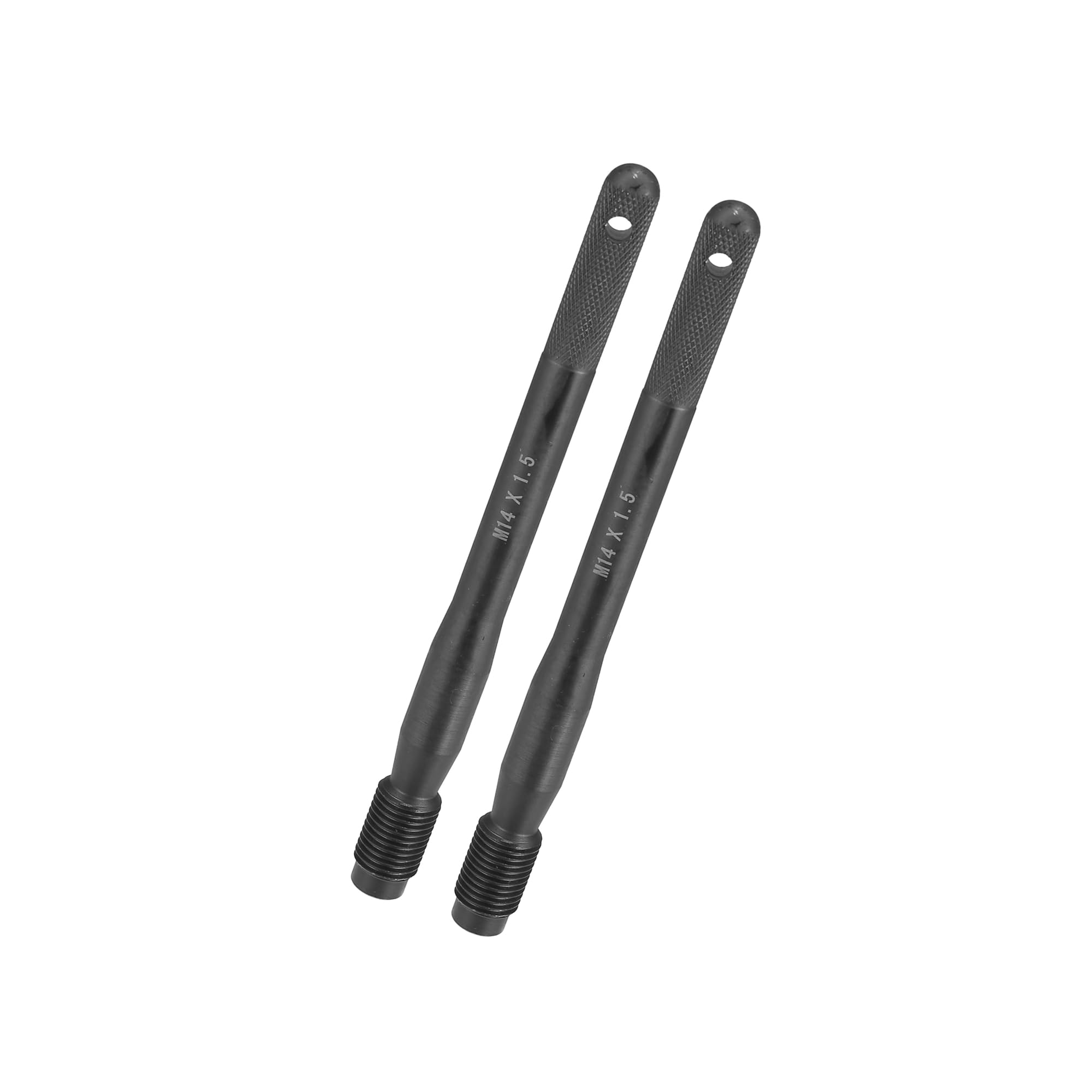 Photo 1 of Motoforti 2pcs Black Carbon Steel Wheel Hangers Alignment Pin Tire Studs Tool M14x1.5 for Car Long-Lasting