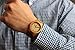 Treehut HUT005 Analog Quartz Wooden Bamboo Leather Strap Watch